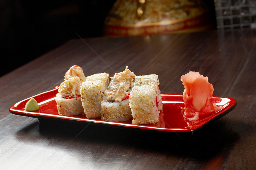 日本的寿司传统日本菜食物海鲜美食文化蔬菜鱼片烹饪餐厅熟食芝麻图片