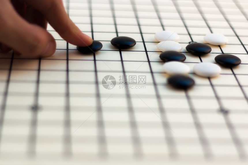 传统的中国棋盘游戏  Go木头生活娱乐数字死亡玩家思考战略成功围棋图片