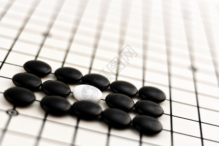 黑白网格素材Go  Weigi 中国棋盘游戏网格玩家挑战桌子娱乐传统闲暇数字围棋木头背景