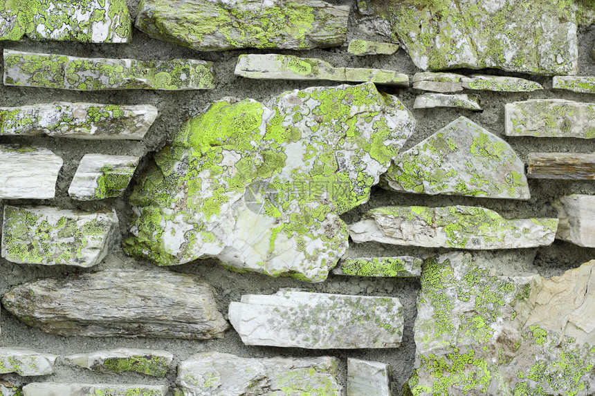 旧石墙苔藓植物古董材料乡村建筑学石头墙纸风化建筑图片