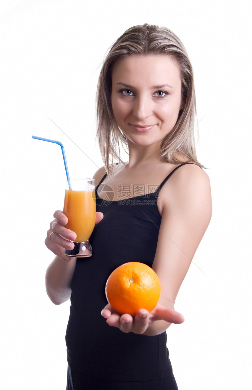 有果汁的女孩食物女士工作室女性娱乐青年饮料福利快乐青少年图片