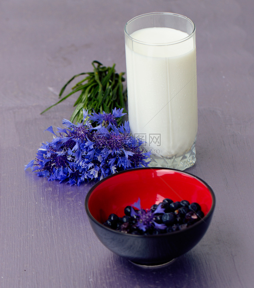 一杯牛奶和一朵花椰枣树奶油杯子奶牛水瓶奶精食物小麦水壶紫色饮料图片