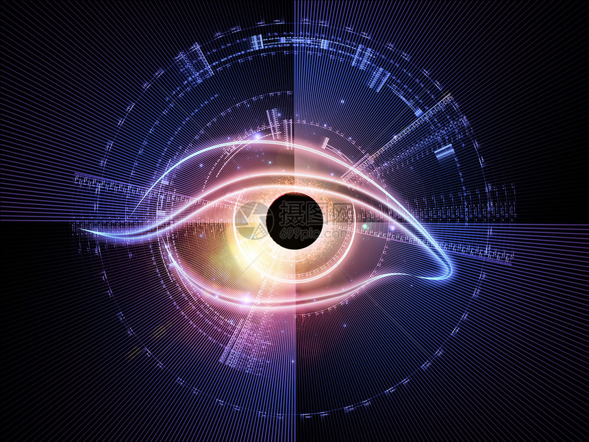 技术之眼插图辉光圆圈虚拟现实墙纸瞳孔作品黑色中心眼睛图片