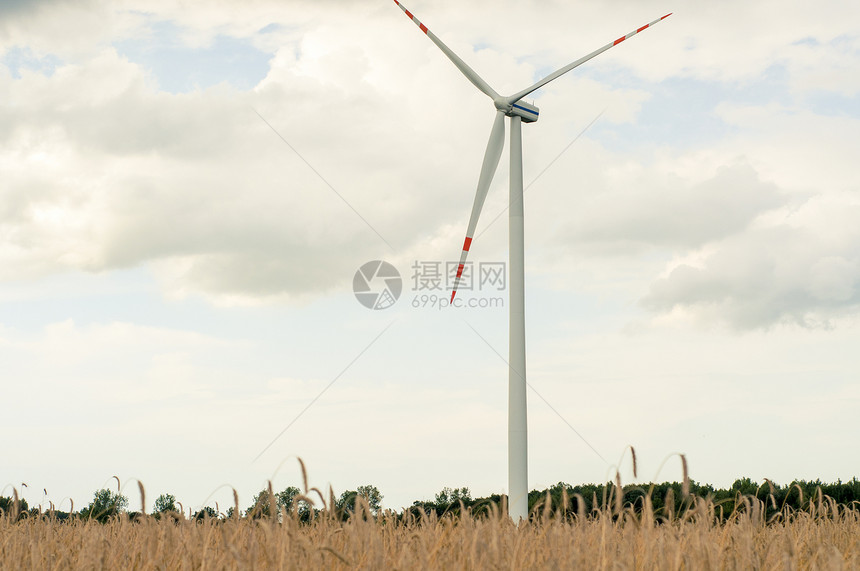 风风车蓝色刀刃气候农场力量技术全球白色工业螺旋图片