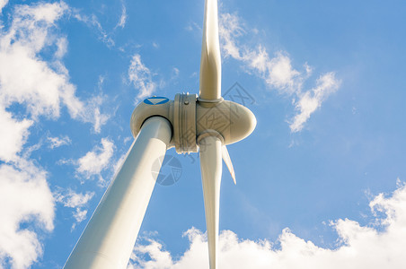 水平轴风力发电机太阳绿色产业高清图片