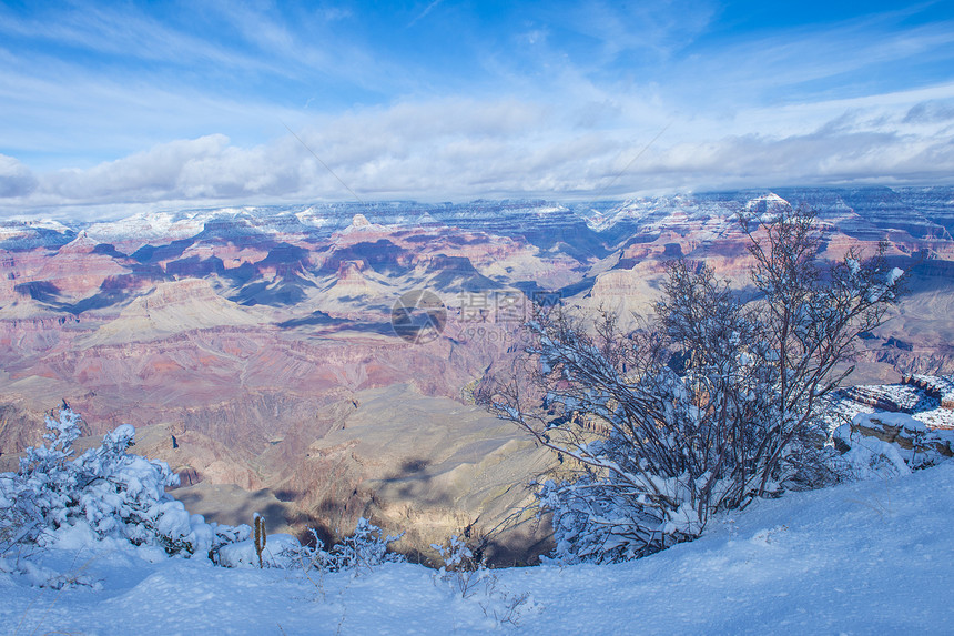 大峡谷冷冻旅行岩石侵蚀远景地质学悬崖公园风景远足图片