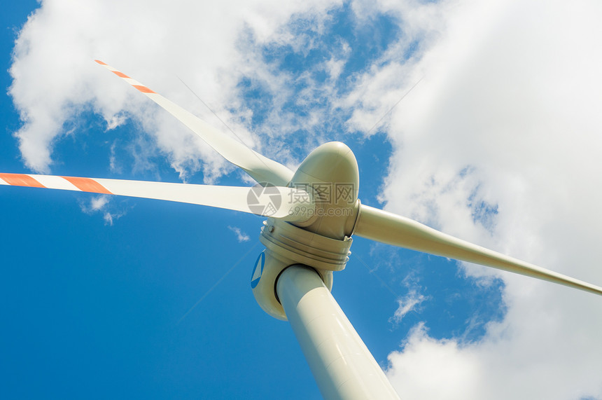 风涡轮天空自然资源力量环境彩色风能涡轮机产业日落风车图片