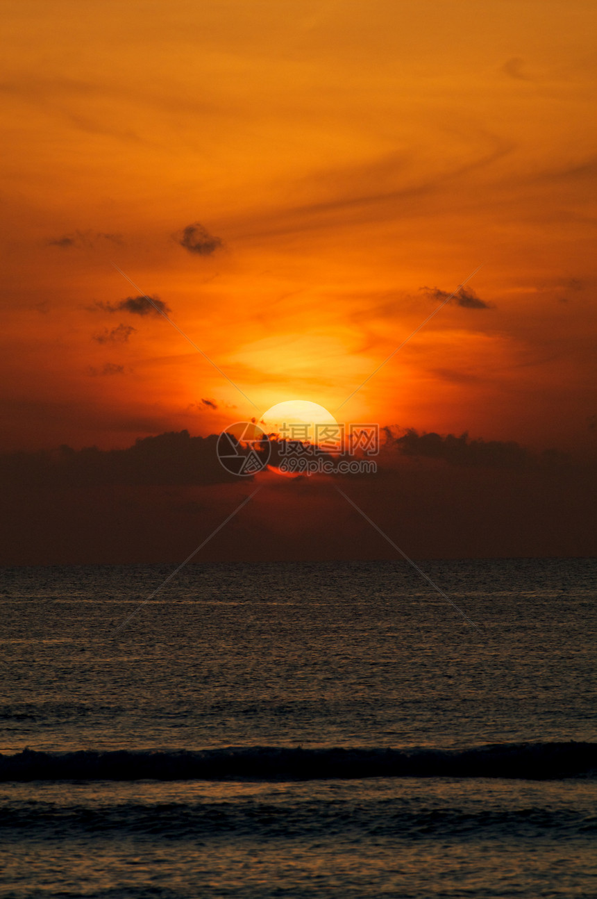 日落地点假期水域自然棕色波形海浪热带海岸海洋图片