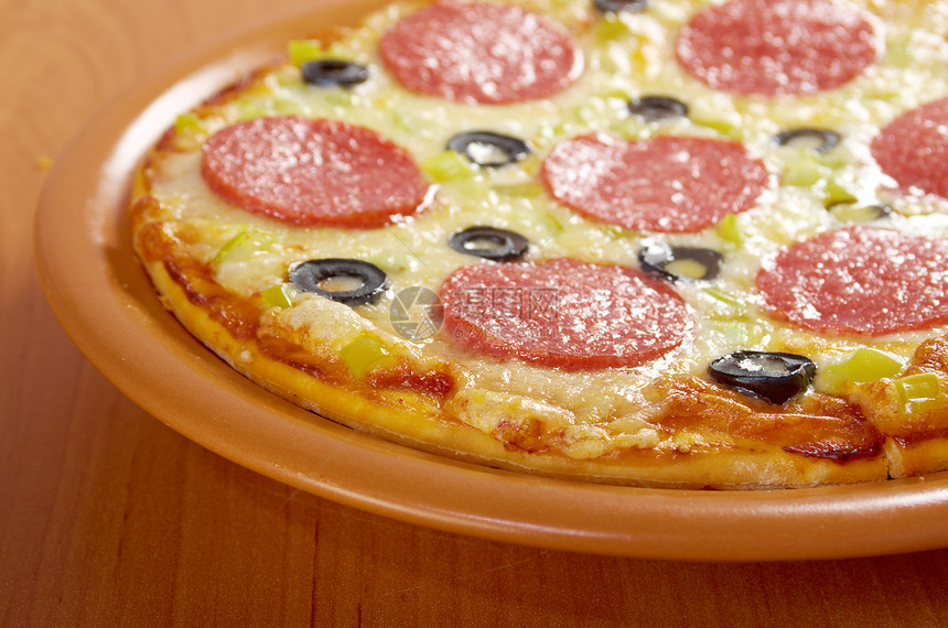 家比萨披萨小吃食物茄子脆皮营养香菜圆形午餐圆圈图片