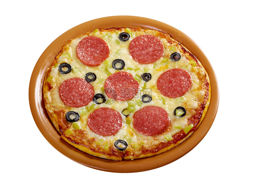 家比萨披萨圆圈脆皮茄子圆形午餐食物小吃香菜营养图片