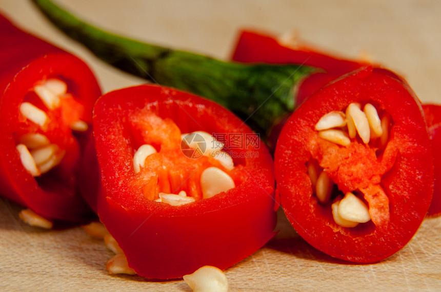 切片辣椒辣椒植物工作室美食蔬菜燃烧香料胡椒水果厨房宏观图片