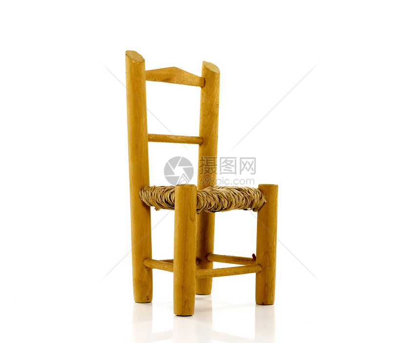 空椅子工作室木头棕色白色座位图片