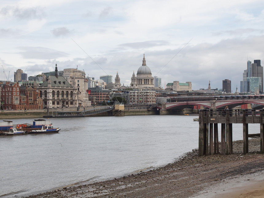 伦敦泰晤士河联盟银行王国全景图片