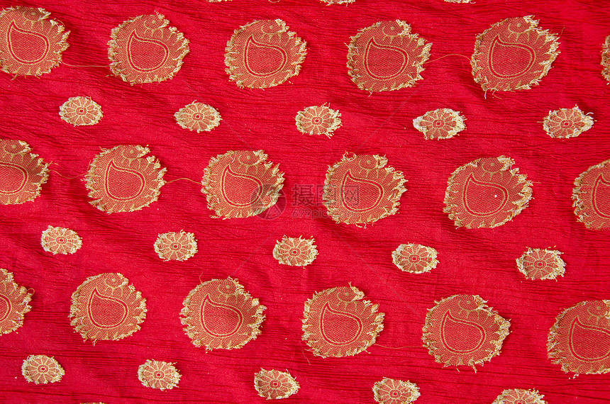 印度的 sari 丝绸背景图片