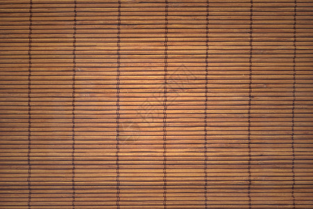 黄色竹子的亚洲垫子稻草小地毯木纹寿司棕色植物带子桌子条纹背景图片