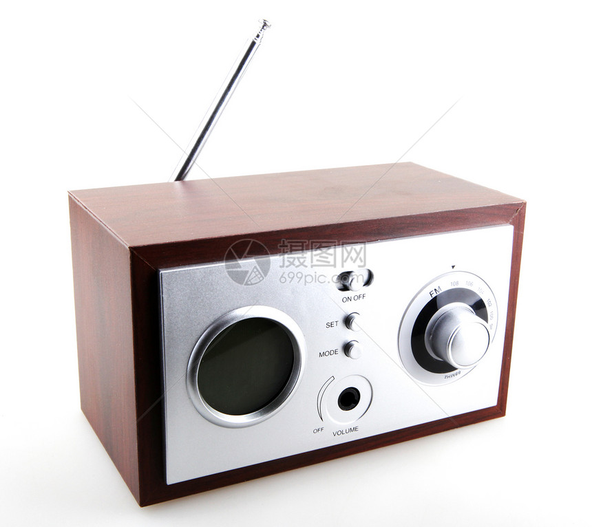 反光无线电台合金橙子音乐数字收音机按钮图片