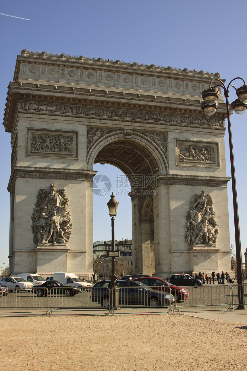 巴黎三龙式广场旋门国家石头建筑历史首都建筑学胜利街道纪念碑图片