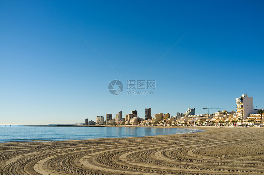 坎佩罗海滩水平建筑物支撑晴天住宅阳光海岸图片