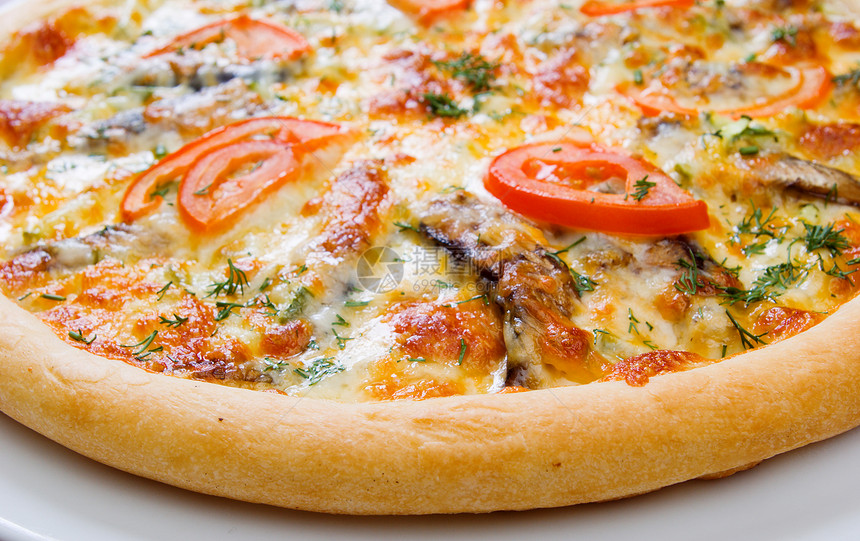 披萨和意大利厨房洋葱餐厅食物小吃脆皮圆圈营养西鲱圆形图片