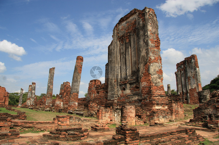 Ayutthaya古代废墟图片