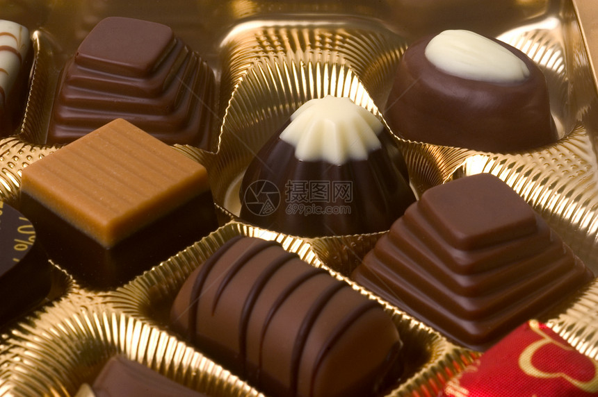 巧克力生日糖豆诱惑盒子糖果可可周年庆典礼物甜点图片