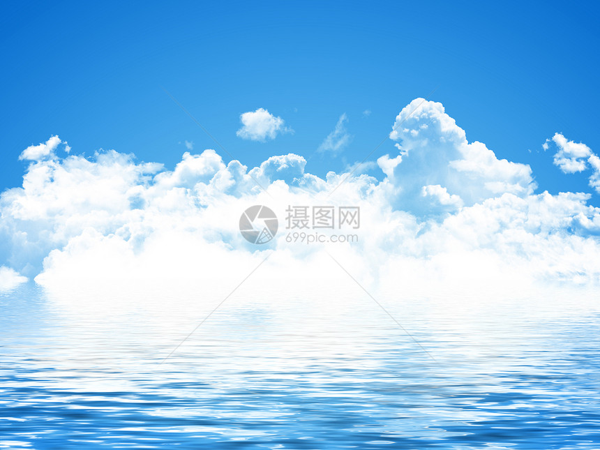 蓝色天空背景晴天阳光气氛天堂太阳生态天蓝色气候光束射线图片