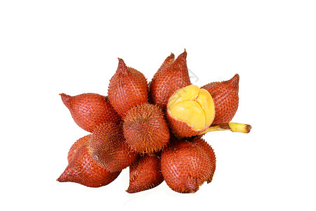 沙拉或扎勒卡 来自泰国的甜和酸水果热带营养甜点食物植物群异国维生素美食棕榈情调背景图片