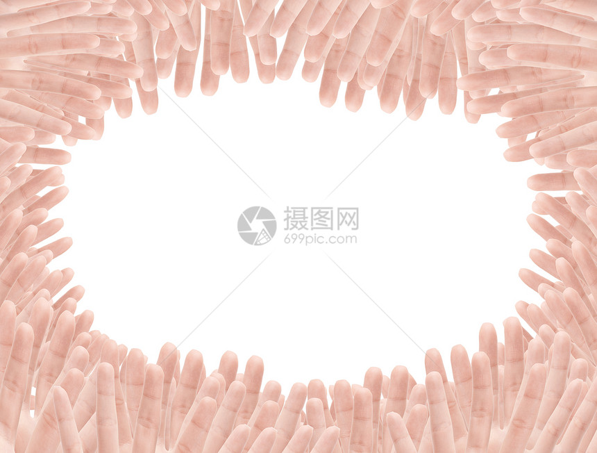 开放的女性手或第五号女性在白色上被隔离男性身体数字男人指甲商业棕榈表决帮助女孩图片