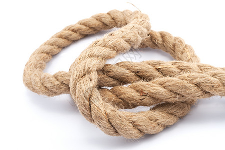 绳索环形编织白色曲线细绳领带缠绕电缆背景图片