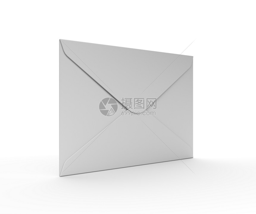 白色背景上孤立的白色邮件信封 联系我们邮政互联网电子邮件办公室网络帮助服务台热线电脑插图图片