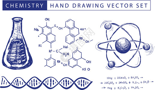 材料化学化学手绘插画