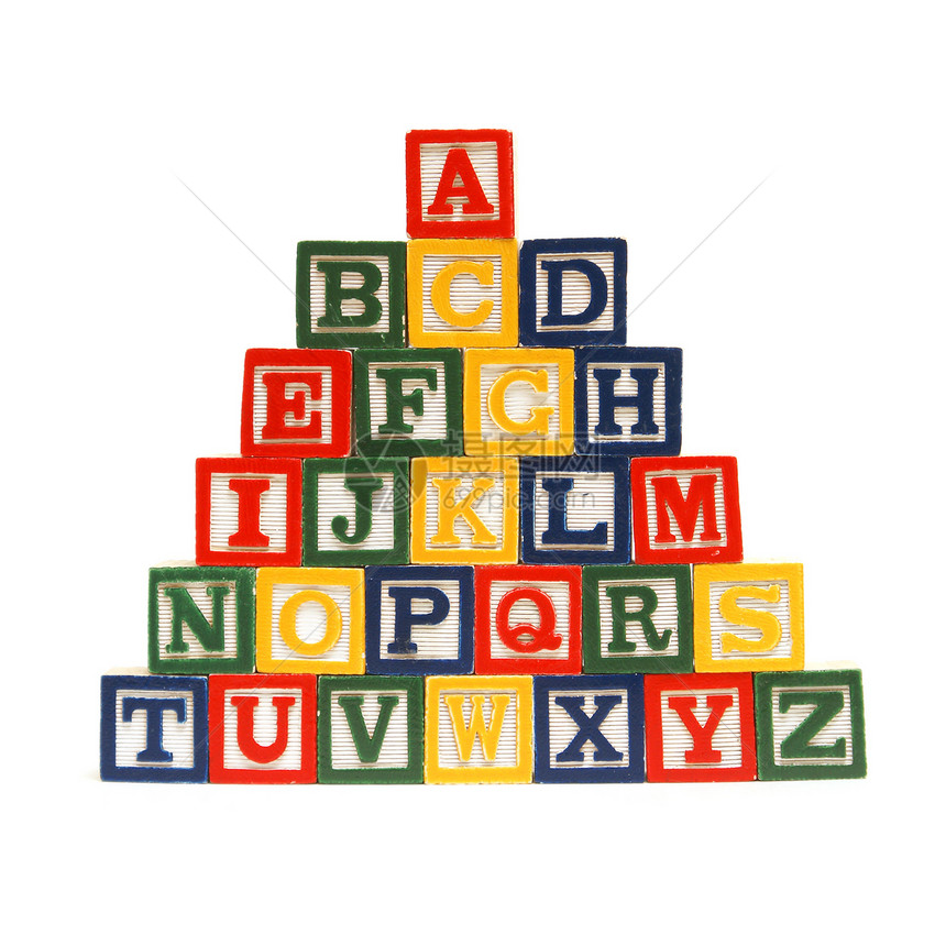区块中的字母字母图片