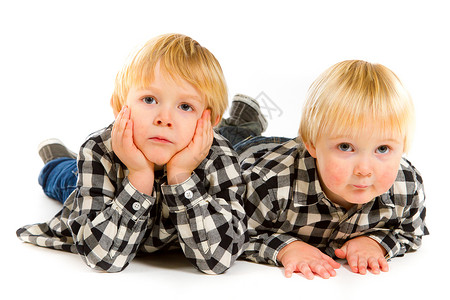 孤立的双胞胎白色的年轻的高清图片
