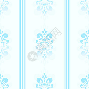 蓝蓝色无缝模式墙纸织物背景图片