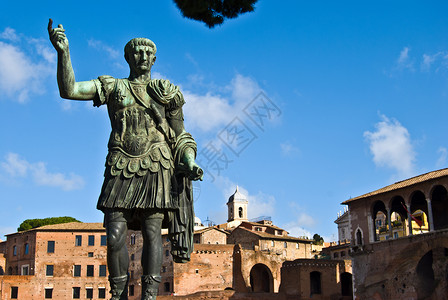 奥古斯都凯撒盖乌斯奥古斯都旅行传统艺术蓝色永恒考古学旅游手势帝国雕像背景