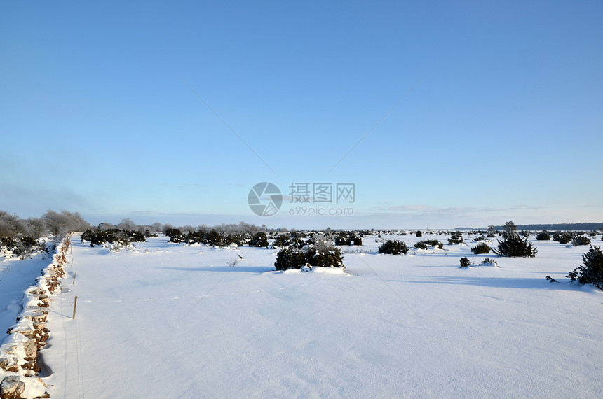 冬季风景刺柏蓝色外场世界遗产栅栏受保护平原阴影石灰石天空图片