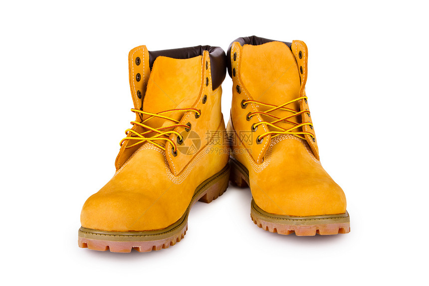 黄色靴子安全鞋带棕色男性灰尘蕾丝崎岖鞋类脚趾工作图片