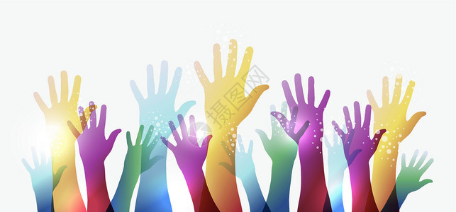 以爱之名传递希望EPS10  彩虹透明度之手多样性团体人群手指政策社区会议帮助插图机构设计图片
