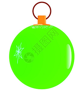 绿色圣诞舞会玩具季节性背景图片