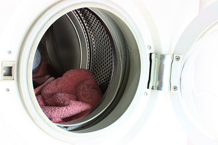 洗衣机衣服旋转家务电气洗钱机器卫生背景图片