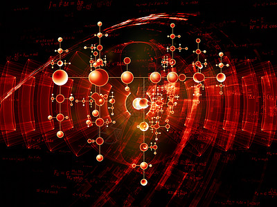 象形物理墙纸实验室公式科学设计元素原子作品海浪粒子背景图片