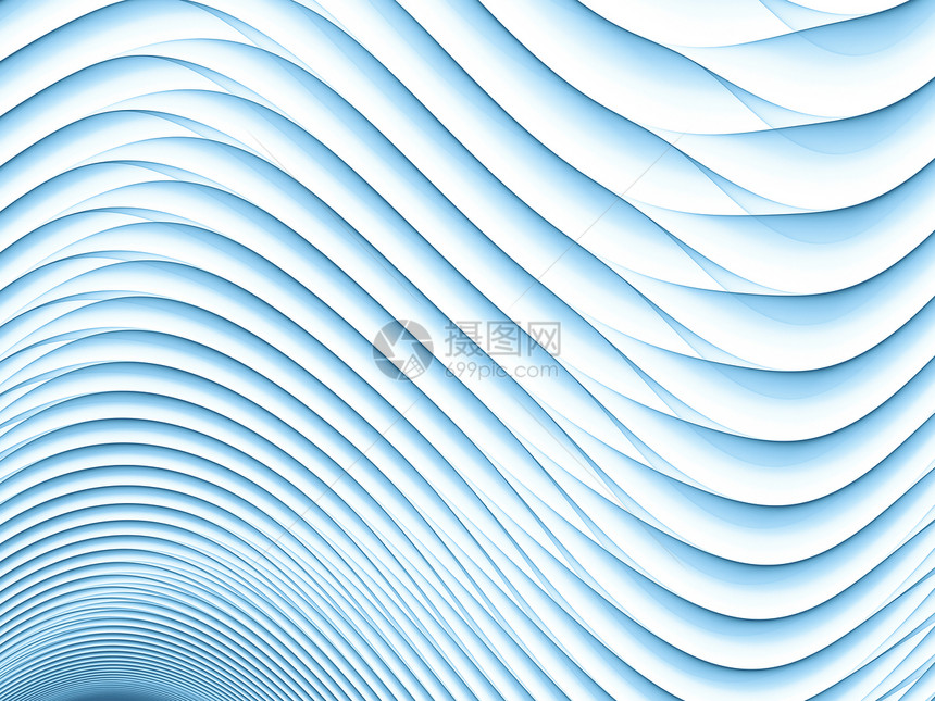 线条波浪曲线海浪屏幕材料墙纸蓝色设计边缘流动元素图片