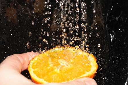 橙色果味橙子果汁营养食物水果圆圈低脂肪饮食热带背景图片