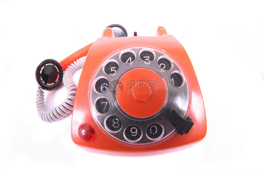 旧电话白色讲话橙子戒指网络技术历史全球办公室黑色图片
