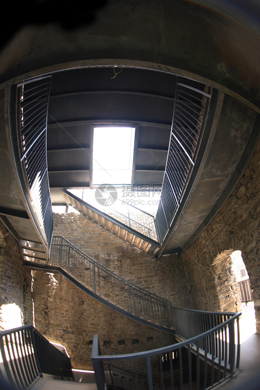 楼梯远见情况血统装置景观高度街道建筑学铁工安全图片