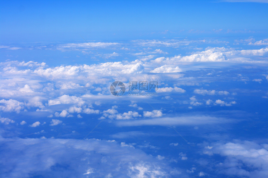 蓝蓝天空游客天线运输航空公司蓝色自由精神旅行天气明信片图片