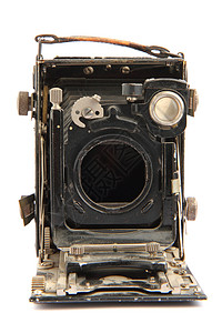 旧相机古董库存盒子黑色照相机摄影市场照片棕色镜片背景图片