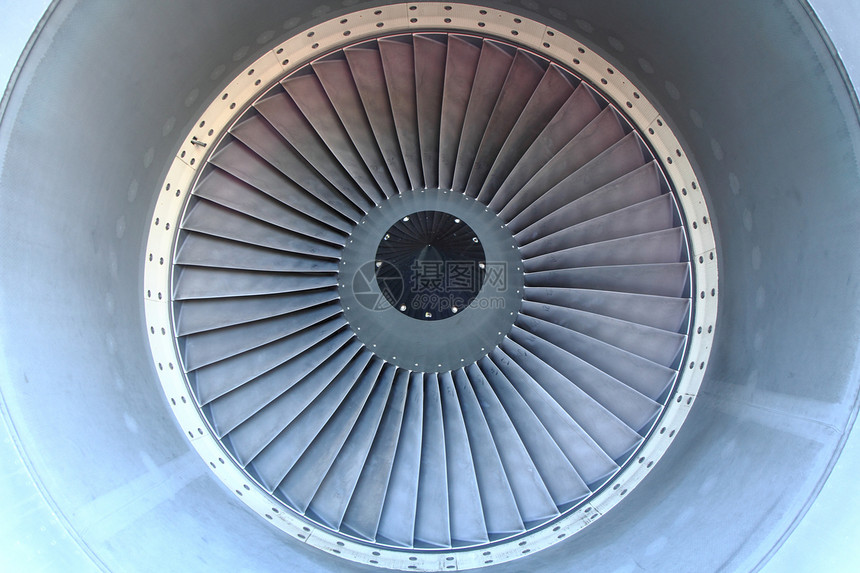 涡轮机喷气速度高效率转子发动机叶片力量引擎涡轮技术图片