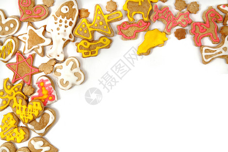 圣诞节姜面包厨房肉桂星星八角季节性烹饪饼干刨冰香料背景图片