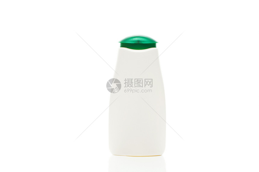 白色隔离的化妆品容器玻璃奶油塑料营销美丽收藏温泉面具瓶子美化图片